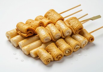 odeng fish cake skewers.