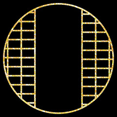 背景素材_和風フレーム_ラメ