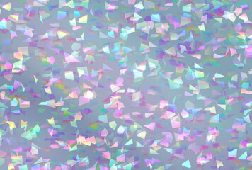 背景素材_ホログラム_銀