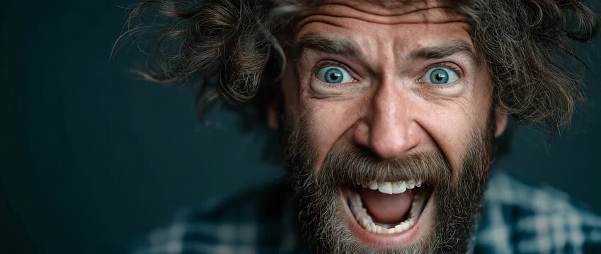 A guy or someone who exhibits Madman, lunatic, crazy, breakdown, lose it, or mad feelings.