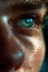 Human Eye Reflecting Earth Symbolizing Empathy and Global Awareness
