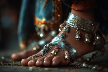 Macro Portrait Celebrating Heritage Rhythm and Tactile Elegance
