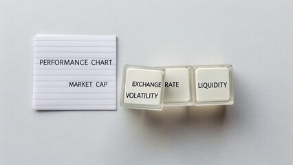 Performance Chart with Market Cap, Exchange Rate, Volatility, and Liquidity Terms for Financial Analysis Concepts