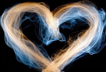 Naklejka premium Abstract Heart of Light and Energy.