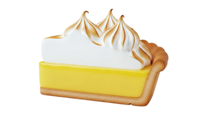 Slice of Lemon Meringue Pie