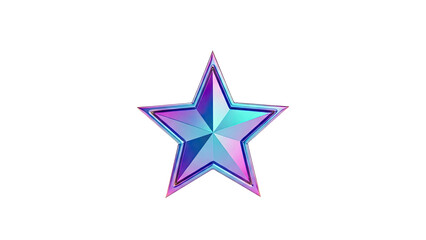Obraz premium Iridescent Star Shape
