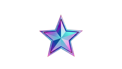 Iridescent Star Shape