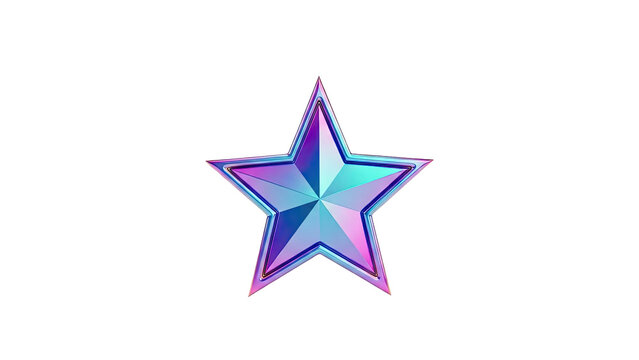 Iridescent Star Shape
