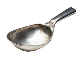 Old Metal Scoop on Transparent Background