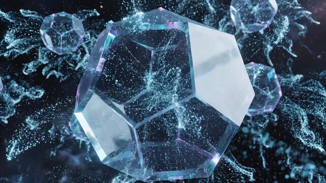 Crystallike structures in space