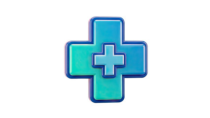 Fototapeta premium 3D Medical Cross Symbol