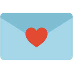 mail love and valentine icons flat design.