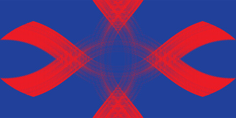 red blue brush pattern car sticker banner abstract sporty lines red white color combination grunge brush pattern racing motorsport design, Vector Illustration.