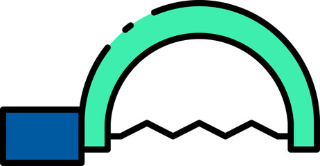 Obraz premium Simple Vector Graphic of Electrical Plug and Socket