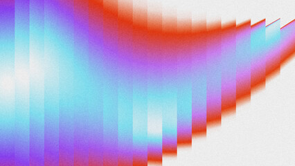 Wave-like vertical bars in gradient tones from blue to purple and red on a textured light background. Abstract motion concept ideal for tech, digital art, and commercial design.