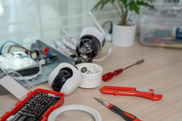 Repairing a wireless CCTV camera