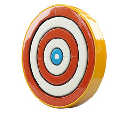 Colorful Target With Rings. Achievement, Aim, Accuracy. Business Concept.