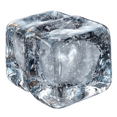 Two Ice Cubes, Cold And Refreshing. Perfect For Summer Drinks Or Product Photography.
