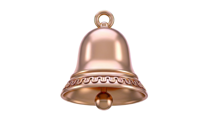 Golden Bell with Decorative Band