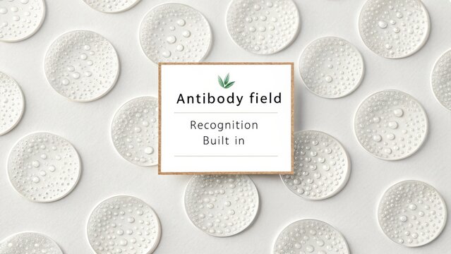 Circular transparent elements with droplets showcasing modern design and technology for scientific and medical themes - Powered by Adobe