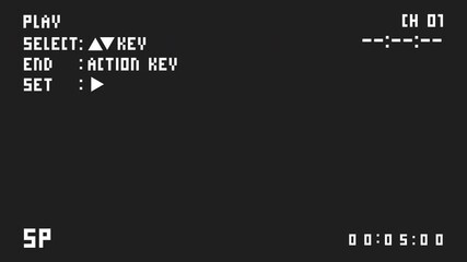VHS tape playing. Suitable for retro technology, nostalgia, electronic design, user interface concepts in digital media. - Powered by Adobe