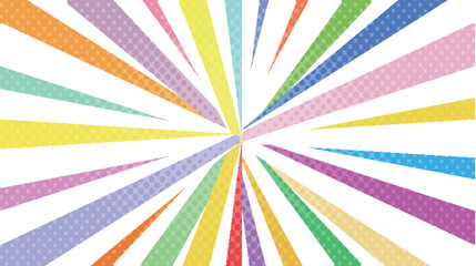 太陽　スクリーントーン　カラフル　背景