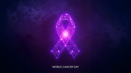 Fototapeta premium A glowing pink light bulb in the shape of a heart featuring a ribbon silhouette as a romantic vector illustration symbol for breast cancer awareness and love