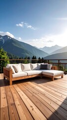 Obraz premium Deck Sofa Mountain View.