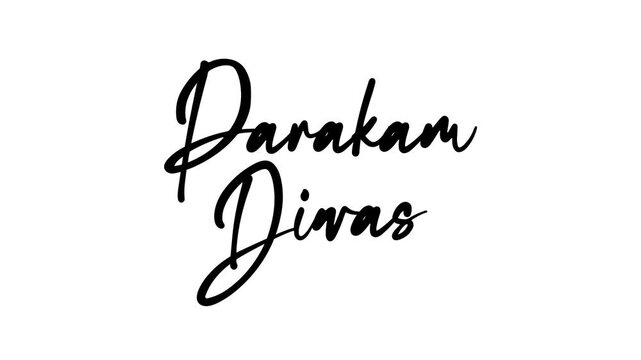 Parakam divas text animation. Perfect for greeting cards, invitations, posters, and social media graphics design.
