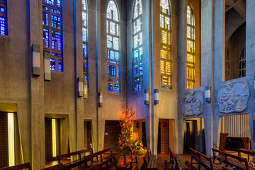 Interior of Westminster Abbey in Mission, British Columbia, Canada