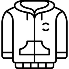 Hoodie Jacket icon in Line style