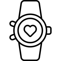 Smartwatch with heart line style