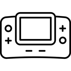 Gaming Console Icon Line Style