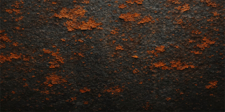 Aged brown corrosion and rusted iron patterns create a gritty grunge material on this vintage dirty steel wall featuring a rough weathered metal surface and textured rusty metal background