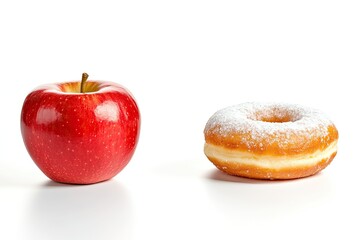 Healthy vs Unhealthy Food Comparison Studio Conceptual Photography Minimalist Gigapixel Art Scale