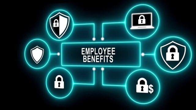 Neon blue flowchart diagram with glowing lines on dark background