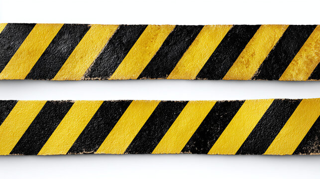 Yellow and black caution tape indicating a warning or hazard. The striped pattern suggests a boundary or area needing attention