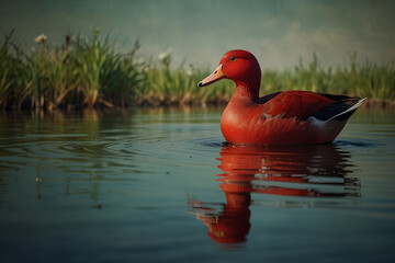 red duck