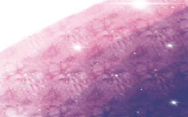 Fototapeta premium A stunning visual representation of a vibrant purple and pink galaxy, complete with sparkling stars and a bright light source, evoking a sense of cosmic wonder and celestial beauty.