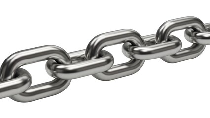 Obraz premium A close-up view of a shiny metal chain