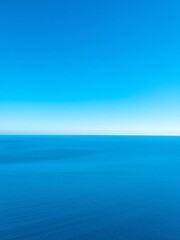 Obraz premium Deep indigo transitioning to light azure, a serene and cloudless canvas of pure blue Serenity, clarity, beauty, open space, outdoor, azure