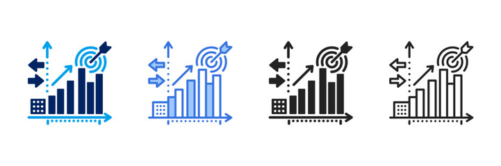Benchmark Icon Set Different Style Collection. 