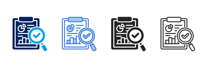 Audit Icon Set Different Style Collection. 