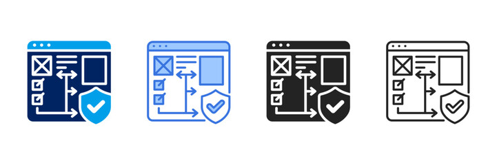 Template Icon Set Different Style Collection. 