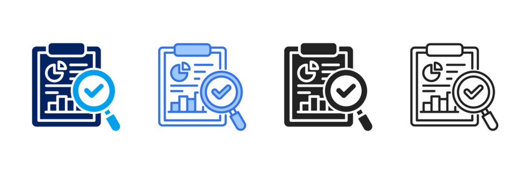Audit Icon Set Different Style Collection. 