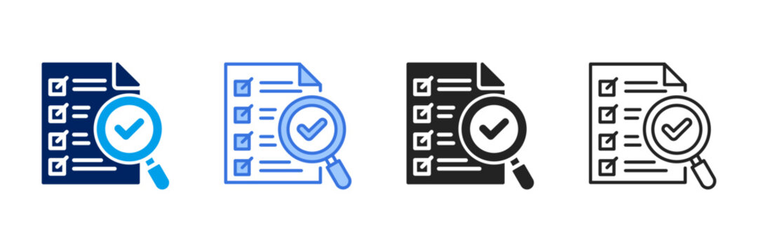 Verification Icon Set Different Style Collection. 