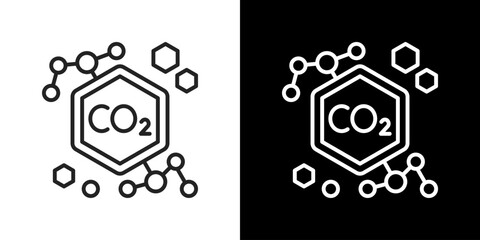 Carbon  Icon Set. Clean Line Design With Light And Dark Versions For Versatile Use 