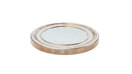 Blank Gold Coin with Ribbed Edge