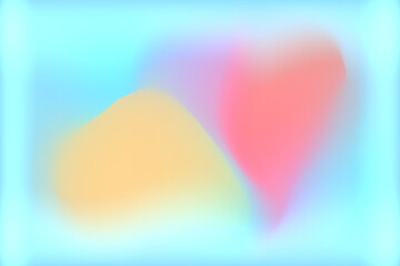Abstract Pastel Mesh Gradient Background with Soft Blurred Shapes