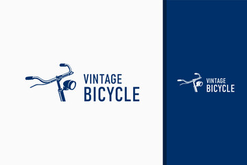 Vintage bicycle logo symbol icon design